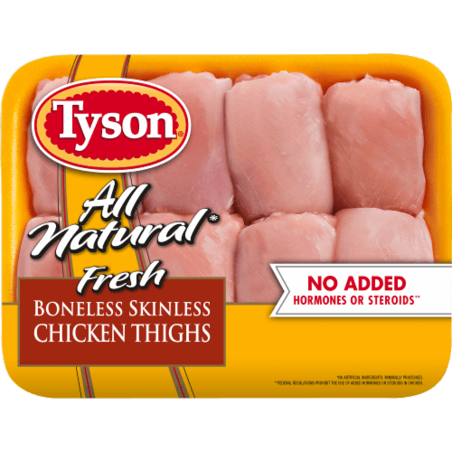 Tyson All Natural Fresh Boneless Skinless Chicken Thighs