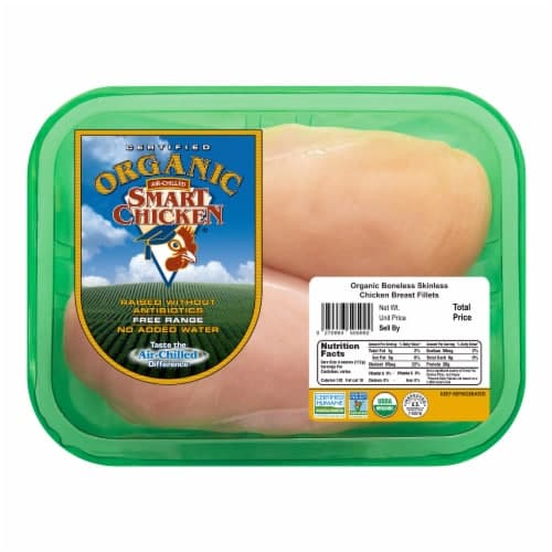 Smart Chicken Organic Boneless Skinless Fresh Chicken Breast
