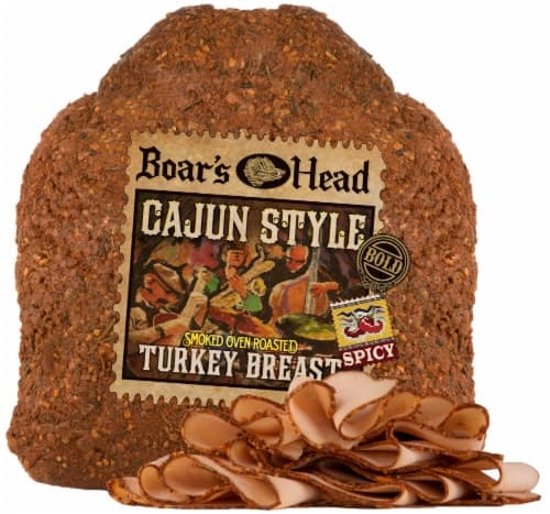 Boar'S Head Spicy Cajun Style Smoked Oven Roasted Turkey Breast Fresh Sliced Deli Meat