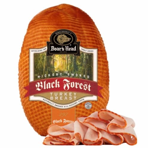 Boar'S Head Hickory Smoked Black Forest Turkey Breast Fresh Sliced Deli Meat