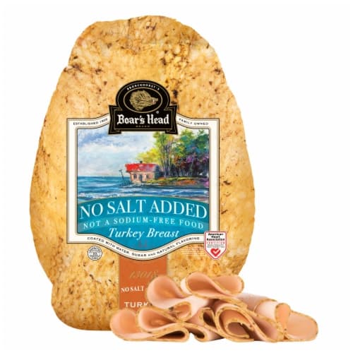 Boar'S Head No Salt Added Oven Roasted Turkey Breast Fresh Sliced Deli Meat