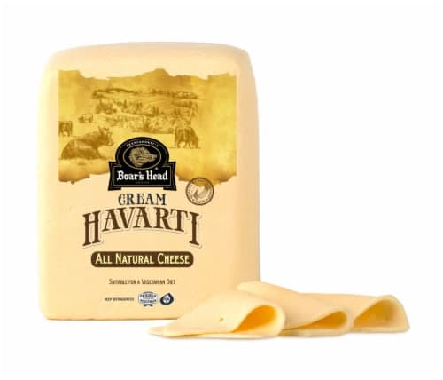 Boar'S Head Cream Havarti Cheese Fresh Sliced Deli Cheese
