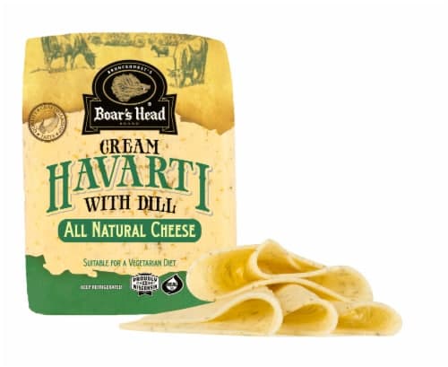Boar'S Head Cream Havarti Cheese With Dill Fresh Sliced Deli Cheese