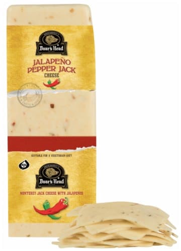 Boar'S Head Jalapeno Pepper Jack Cheese Fresh Sliced Deli Cheese