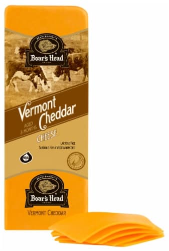 Boar'S Head Vermont Yellow Cheddar Cheese Fresh Sliced Deli Cheese