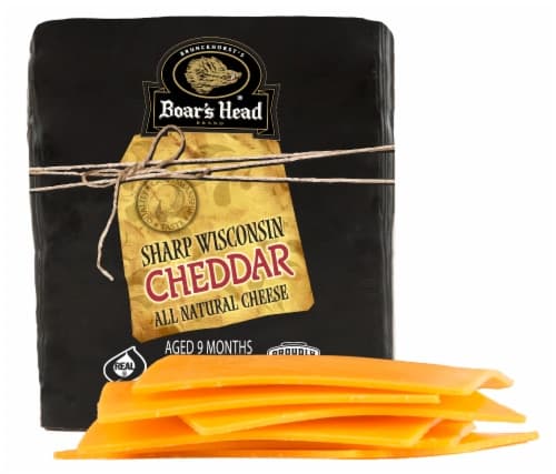 Boar'S Head Black Wax Sharp Wisconsin Cheddar Cheese