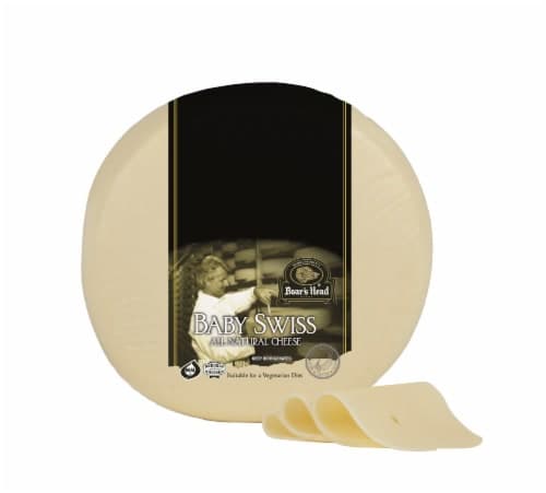 Boar'S Head Baby Swiss Cheese Fresh Sliced Deli Cheese