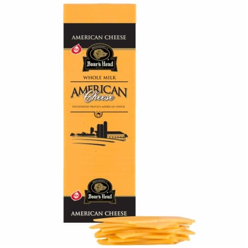 Boar'S Head Yellow Whole Milk American Cheese Fresh Sliced Deli Cheese