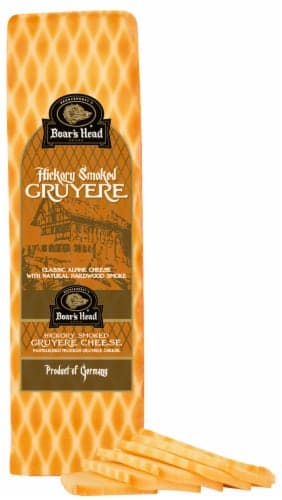 Boar'S Head Hickory Smoked Gruyere Cheese Fresh Sliced Deli Cheese
