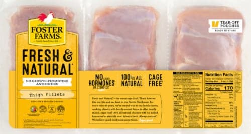 Foster Farms Boneless & Skinless Chicken Thigh Fillets
