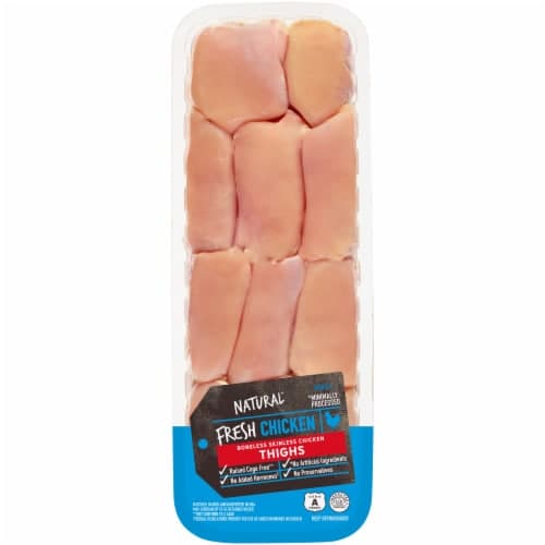 Natural Fresh Boneless Skinless Chicken Thighs