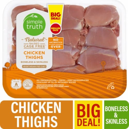 Simple Truth Boneless & Skinless Chicken Thighs