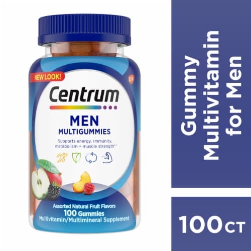 Centrum Multigummies Multivitamin Men With Selenium Antioxidants Fruit Flavors Gummy