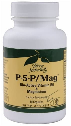 Terry Naturally P-5-P Mag Bio Active Vitamin B6 & Magnesium Caplets