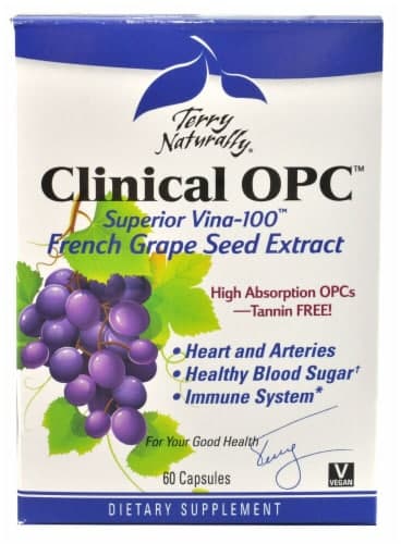 Terry Naturally Clinical Opc French Grape Seed Extract Capsules