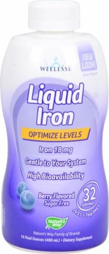 Wellesse  Liquid Iron Sugar Free   Berry