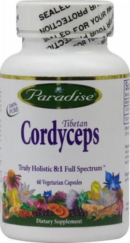 Paradise Herbs Tibetan Cordyceps Vegetarian Capsules