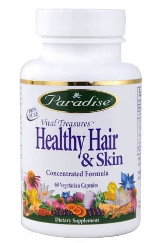 Paradise Herbs Vital Treasures Healthy Hair & Skin Vegetarian Capsules