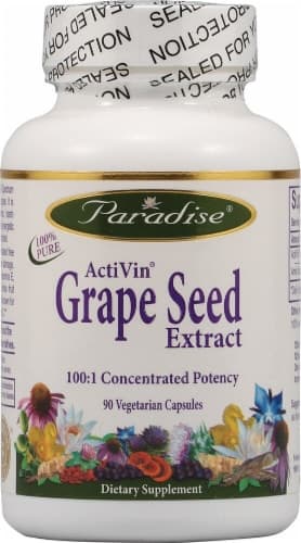 Paradise Herbs Activin Grape Seed Extract Vegetarian Capsules