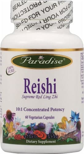 Paradise Herbs Reishi Supreme Red Ling Zhi Vegetarian Capsules