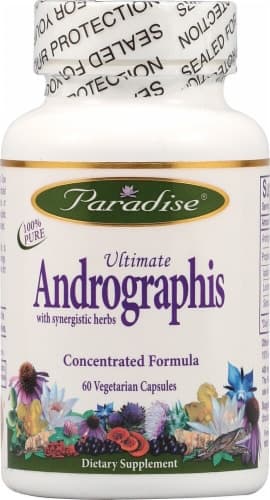 Paradise Herbs Ultimate Andrographis With Synergistic Herbs Vegetarian Capsules