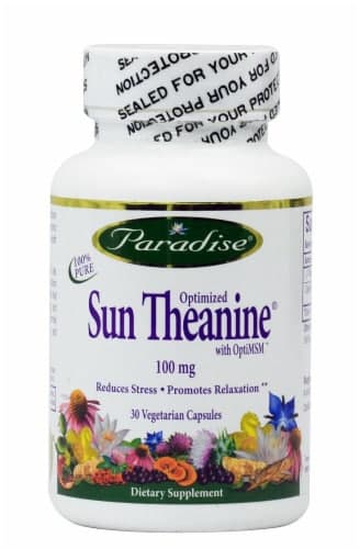 Paradise Herbs Optimized Sun Theanine Vegetarian Capsules