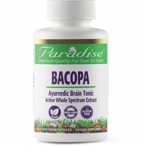 Paradise Herbs Bacopa 60 Veg Caps