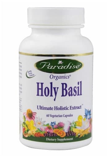 Paradise Herbs Organics Holy Basil Vegetarian Capsules
