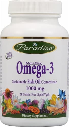 Paradise Herbs Omega-3 Gelatin Free Liquid Vgels