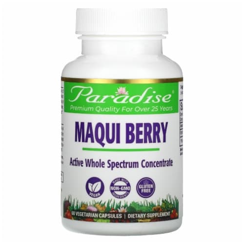 Paradise Herbs Organics Maqui Berry Vegetarian Capsules
