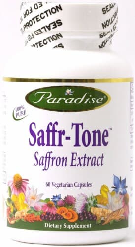Paradise Herbs Saffr-Tone Saffron Extract Vegetarian Capsules
