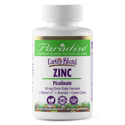 Paradise Earth'S Blend Zinc Picolinate Vegetarian Capsules