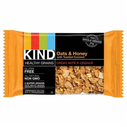 Kind Healthy Grains Oats & Honey With Toasted Coconut Granola Bar