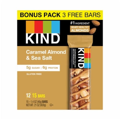Kind Caramel Almond & Sea Salt Nutrition Bar