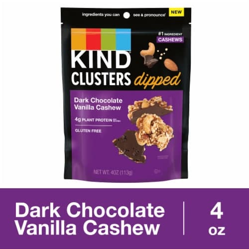 Kind Clusters Dipped Dark Chocolate Vanilla Cashew