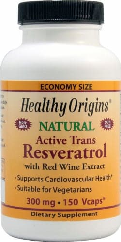 Healthy Origins  Natural Active Trans Resveratrol Supplement