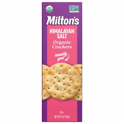 Milton'S Craft Bakers Himalayan Salt Organic Gourmet Crackers