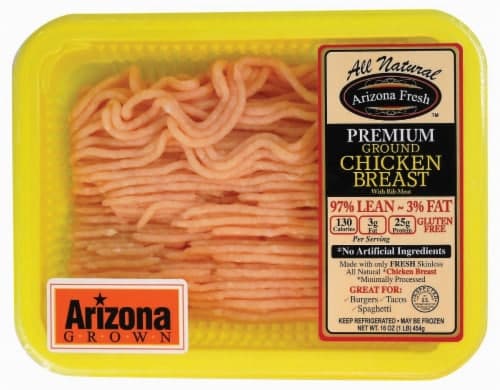 Denmark Foods 97% Lean Ground Fresh Chicken Breast