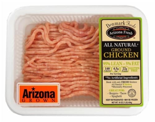 Denmark Foods All Natural 95% Lean Ground Fresh Chicken