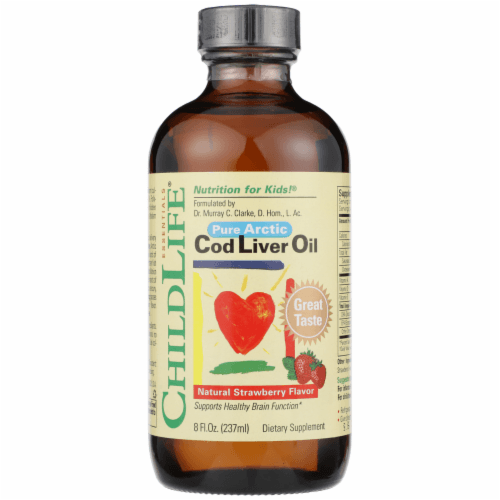 Childlife Natural Strawberry Flavor Pure Arctic Cod Liver Oil
