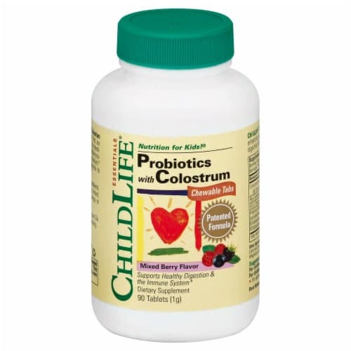 Childlife Probiotics With Colostrum Mixed Berry Flavor Chewable
