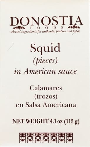 Donostia Foods Squid Pieces In American Sauce