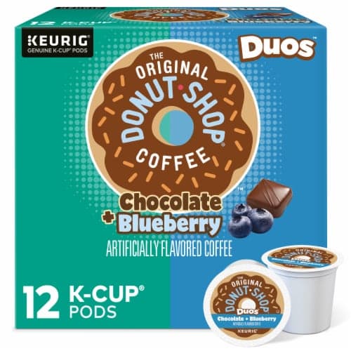 The Original Donut Shop Duos Chocolate + Blueberry Medium Roast K-Cup Coffee