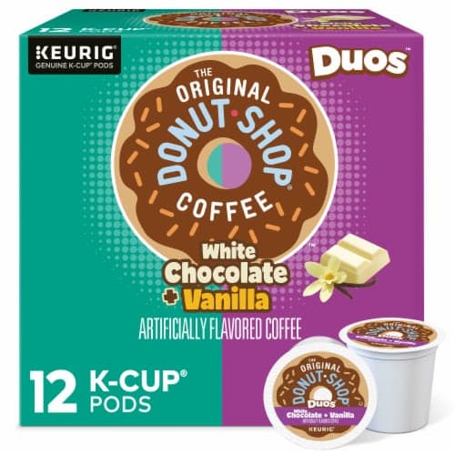 The Original Donut Shop Duos White Chocolate + Vanilla Medium Roast K-Cup Coffee
