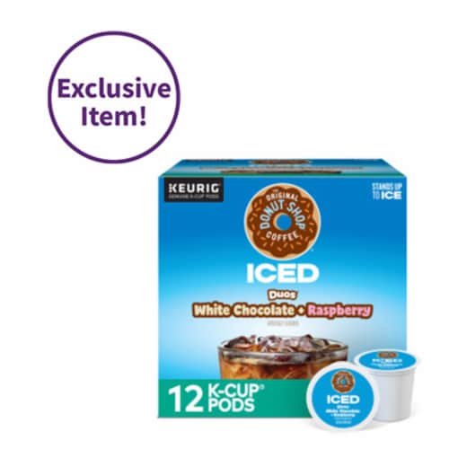 The Original Donut Shop Iced Duos White Chocolate + Raspberry Medium Roast K-Cup Coffee