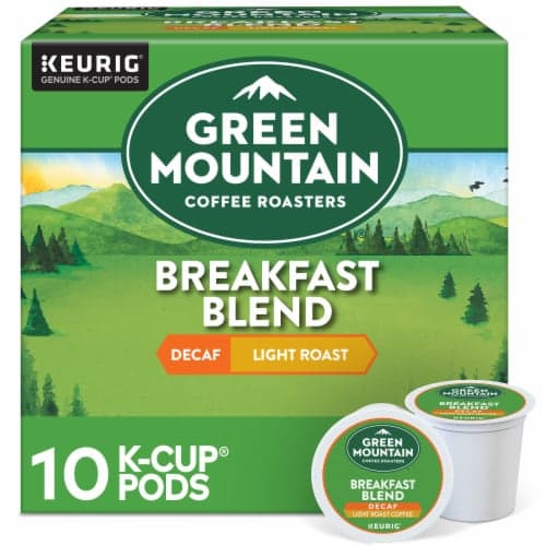 Green Mountain Coffee Roasters Decaf Breakfast Blend Light Roast K-Cup Coffee