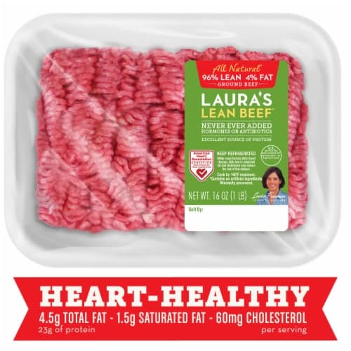 Lauras 96% Lean Ground Beef 4% Fat