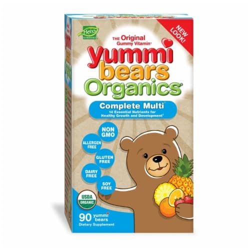 Hero Nutritionals Yummi Bears Organics Children'S Multivitamin Gummies