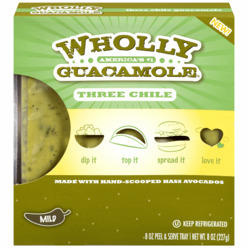 Wholly Guacamole Three Chili Mild Guacamole