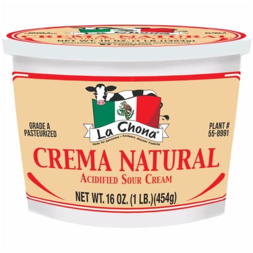 La Chona Crema Natural Acidified Sour Cream